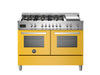 Bertazzoni Professional 120cm Range Cooker Twin Dual Fuel Yellow - Nuovo Luxury