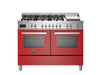 Bertazzoni Professional 120cm Range Cooker Twin Dual Fuel Red - Nuovo Luxury
