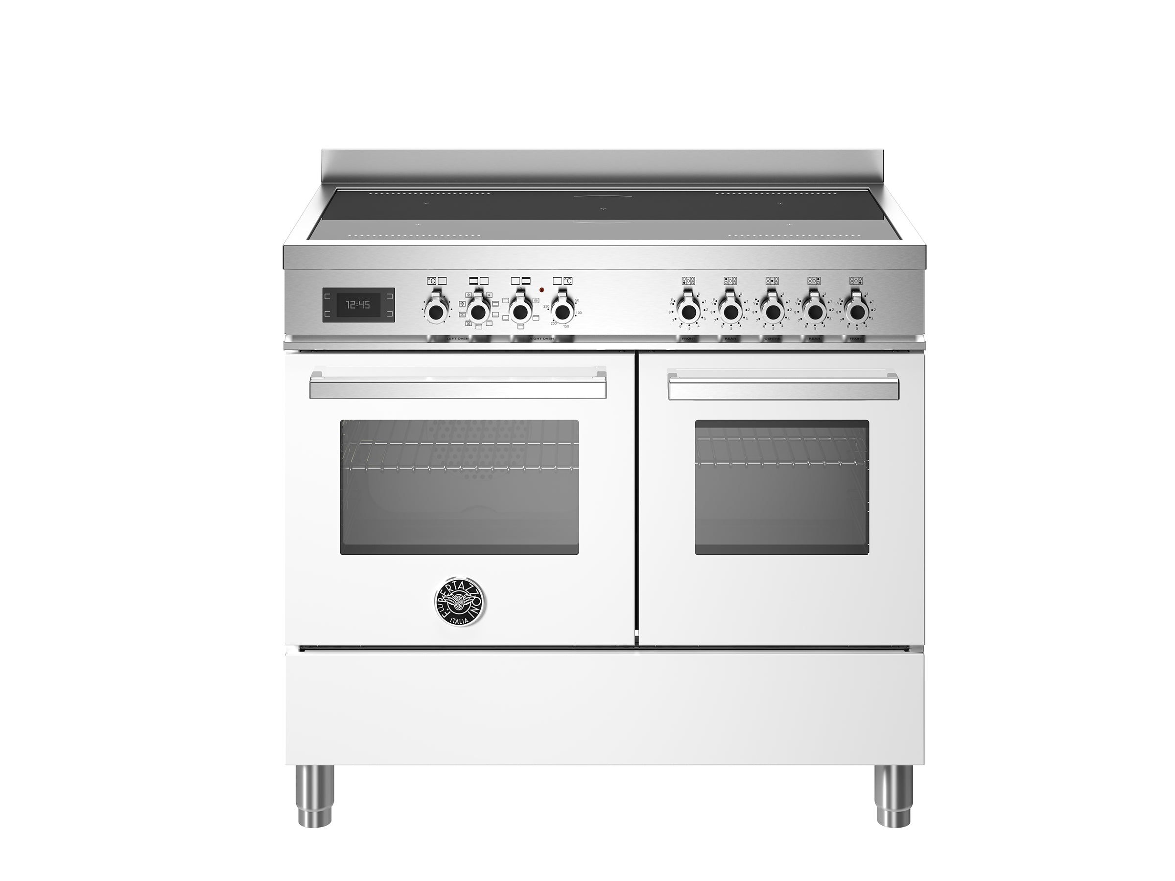 Bertazzoni Professional 100cm Range Cooker Twin Oven Electric Induction White - Nuovo Luxury