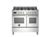 Load image into Gallery viewer, Bertazzoni Professional 100cm Range Cooker Twin Oven Dual Fuel Gloss Stainless Steel - Nuovo Luxury