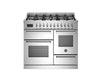 Load image into Gallery viewer, Bertazzoni Professional 100cm Range Cooker XG Oven Dual Fuel Stainless Steel - Nuovo Luxury