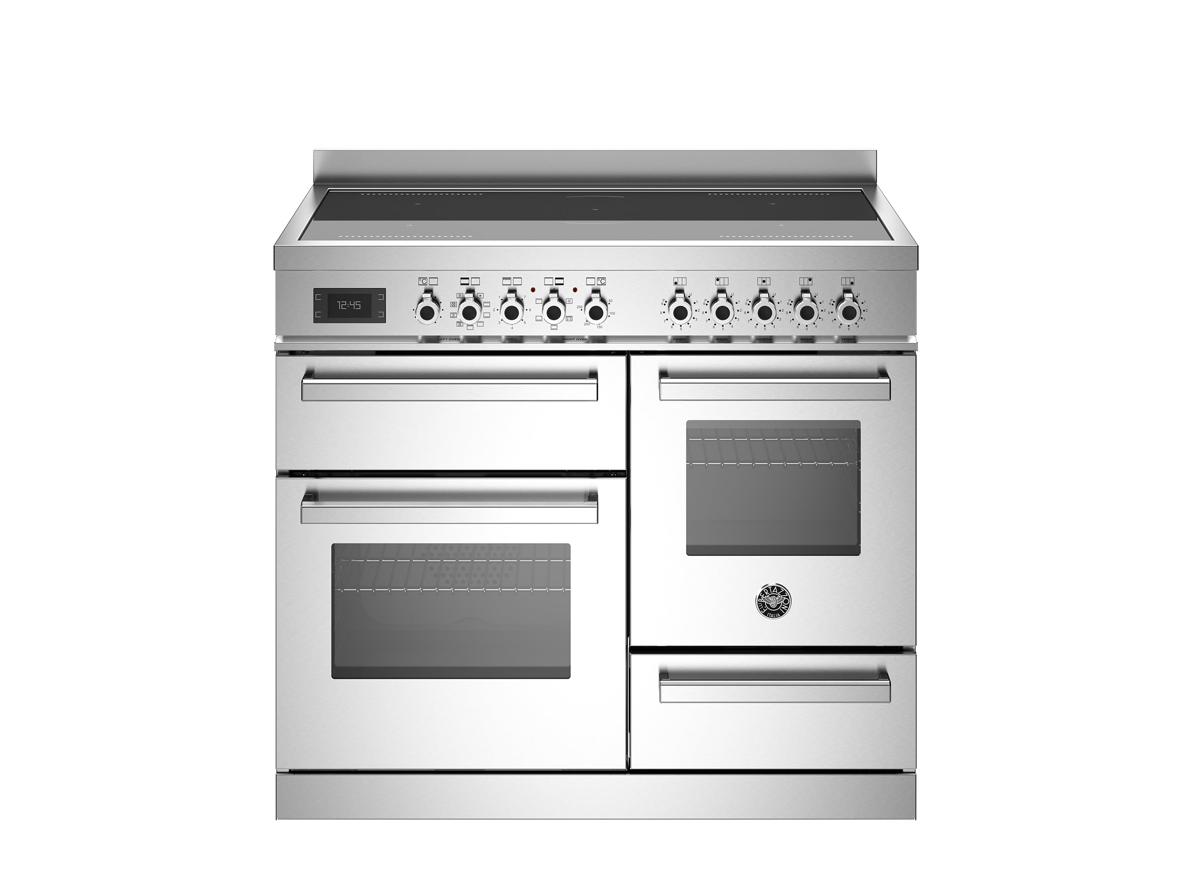 Bertazzoni Professional Series 100cm Range Cooker XG Oven Induction Stainless Steel - Nuovo Luxury