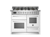 Load image into Gallery viewer, Bertazzoni Professional 110cm Range Cooker XG Oven Dual Fuel Gloss White - Nuovo Luxury