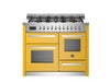 Bertazzoni Professional 110cm Range Cooker XG Oven Dual Fuel Gloss Yellow - Nuovo Luxury
