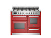 Load image into Gallery viewer, Bertazzoni Professional 110cm Range Cooker XG Oven Dual Fuel Gloss Red - Nuovo Luxury