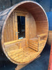 Load image into Gallery viewer, Halo Saunas Thermowood Barrel Sauna w/ Electric Heater 2 to 4 Person - Nuovo Luxury