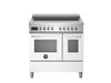 Bertazzoni Professional 90cm Range Cooker Twin Oven Electric Induction White - Nuovo Luxury