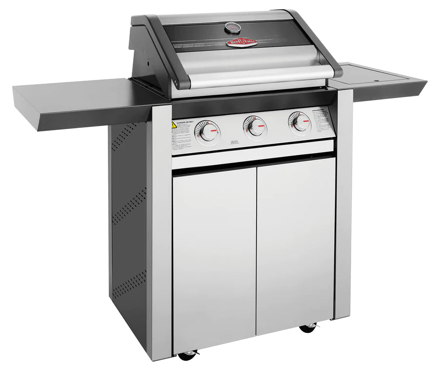 BeefEater 1600S Series - 3 Burner BBQ & Side Burner Trolley - Nuovo Luxury