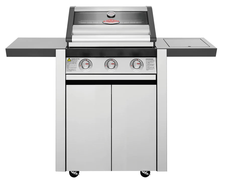 BeefEater 1600S Series - 4 Burner BBQ & Side Burner Trolley - Nuovo Luxury