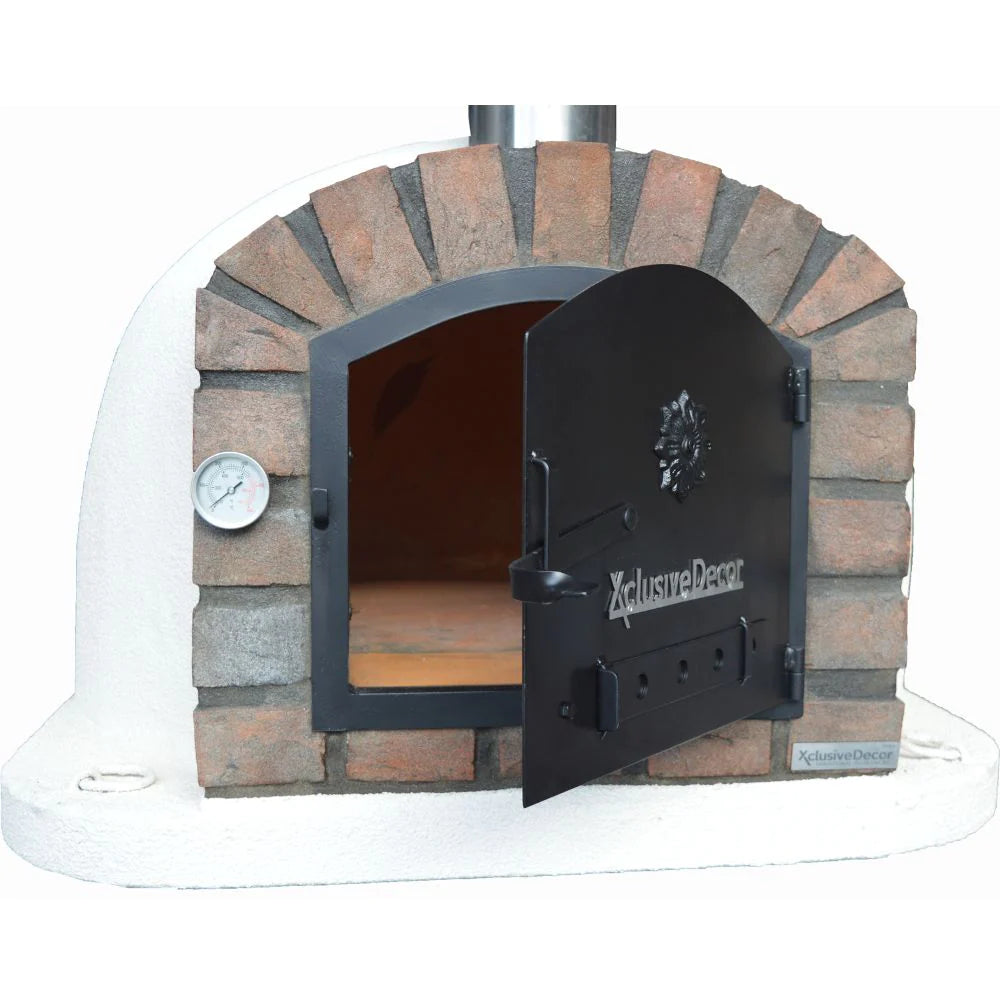 XclusiveDecor Premier Wood Fired Pizza Oven with Stand and Side Table - Nuovo Luxury