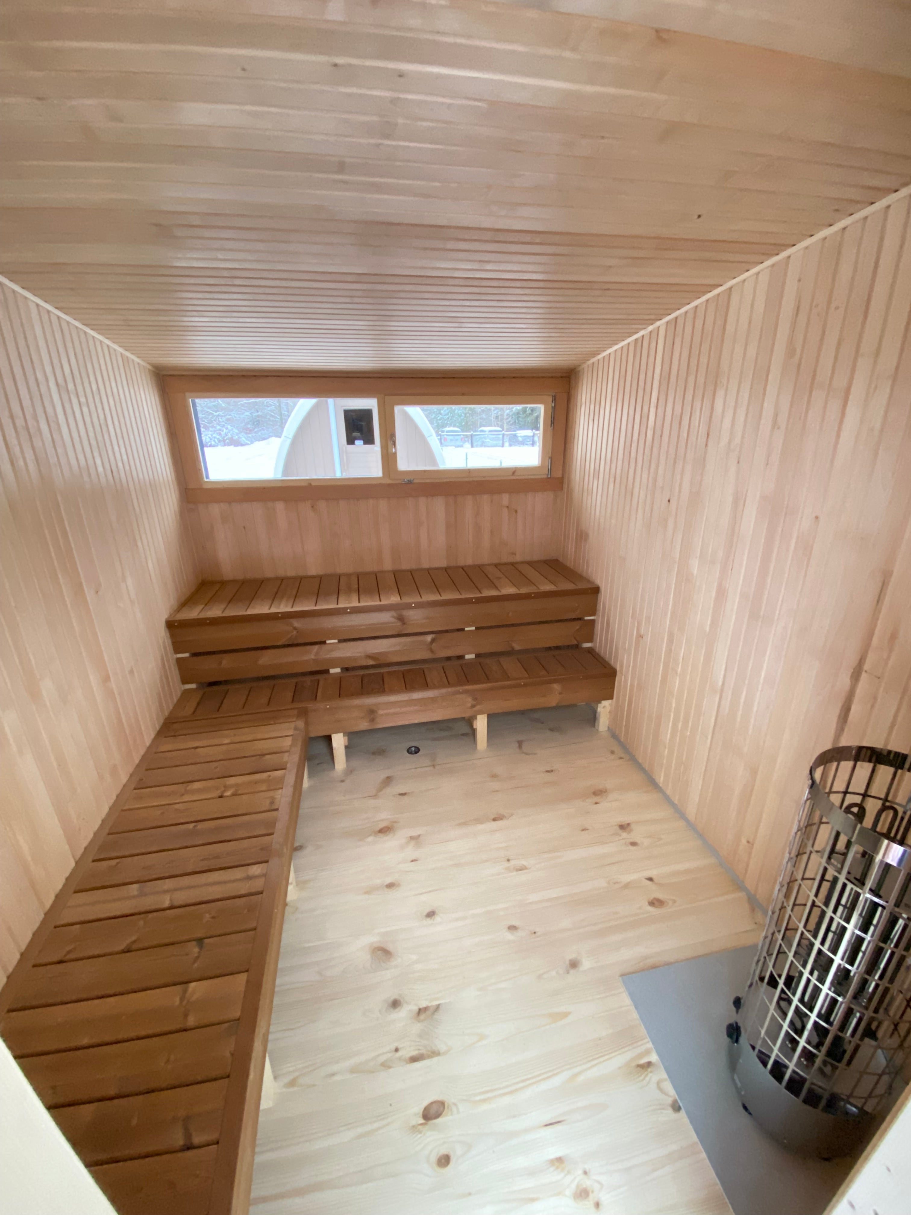 Halo Saunas Z2 Traditional Timber Frame Sauna 3.5m x 2.45m