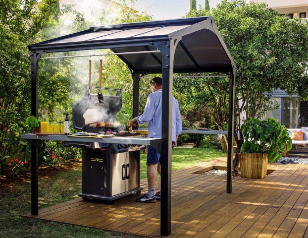 Canopia by Palram Austin 6ft x 8ft Outdoor BBQ Gazebo - Nuovo Luxury