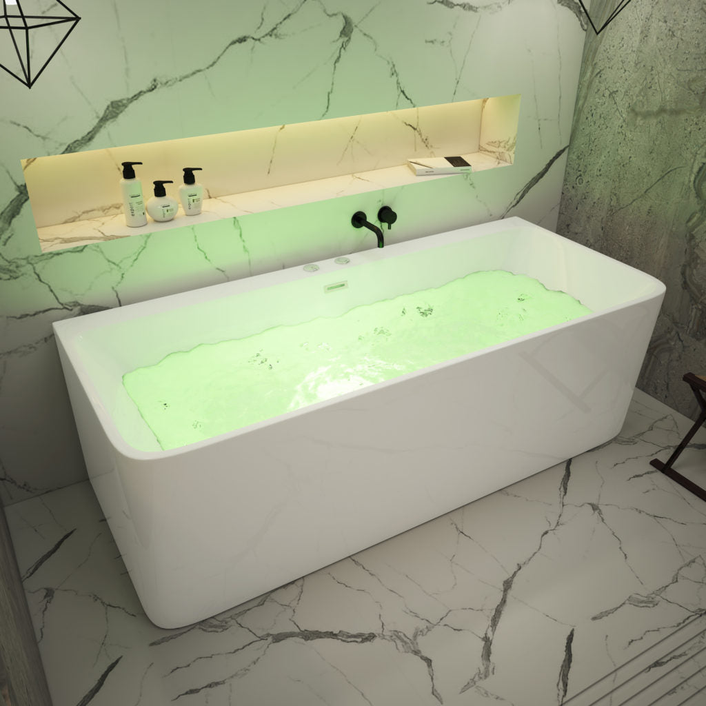 Paris Freestanding Bathtub With Jets 1700 x 750 - Nuovo Luxury