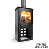 Load image into Gallery viewer, Saltfire ST-X4 Tall Eco Design Ready Wood Burning &amp; Multi-Fuel Stove