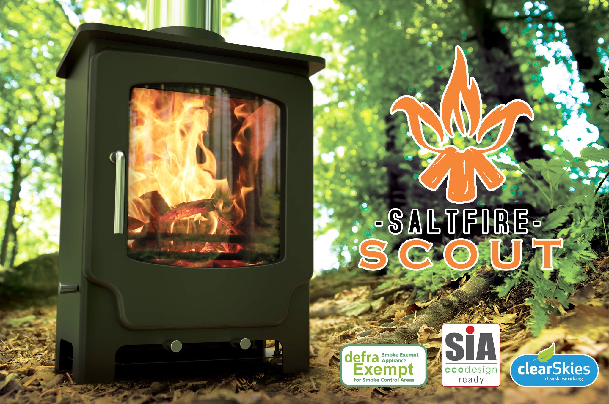 Saltfire Scout Multi-fuel / Wood Burning Stove
