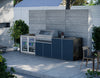 FrescoPro Augusta Outdoor Kitchen With 7000P 5 Burner BBQ - Granite Top / ACP Doors - Nuovo Luxury
