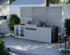FrescoPro Augusta Outdoor Kitchen With 7000P 5 Burner BBQ - Granite Top / ACP Doors - Nuovo Luxury