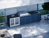 FrescoPro Augusta Outdoor Kitchen With Pro Line 6 Burner BBQ - Granite Top / ACP Doors - Nuovo Luxury