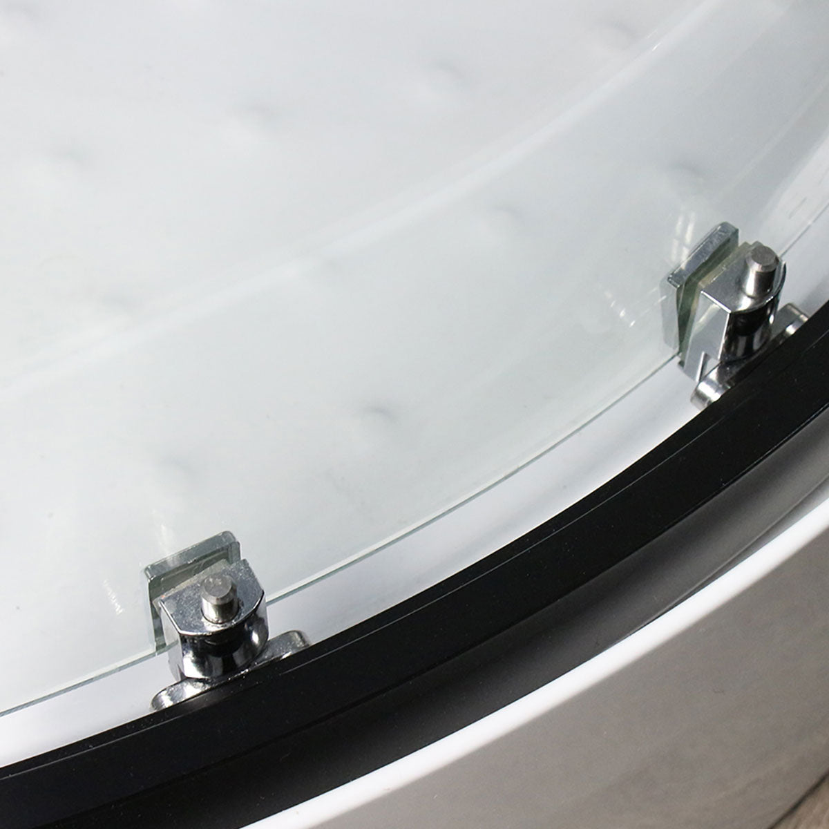 Insignia Platinum Shower Cabin 1000x1000mm - Black Frame/Clear Glass