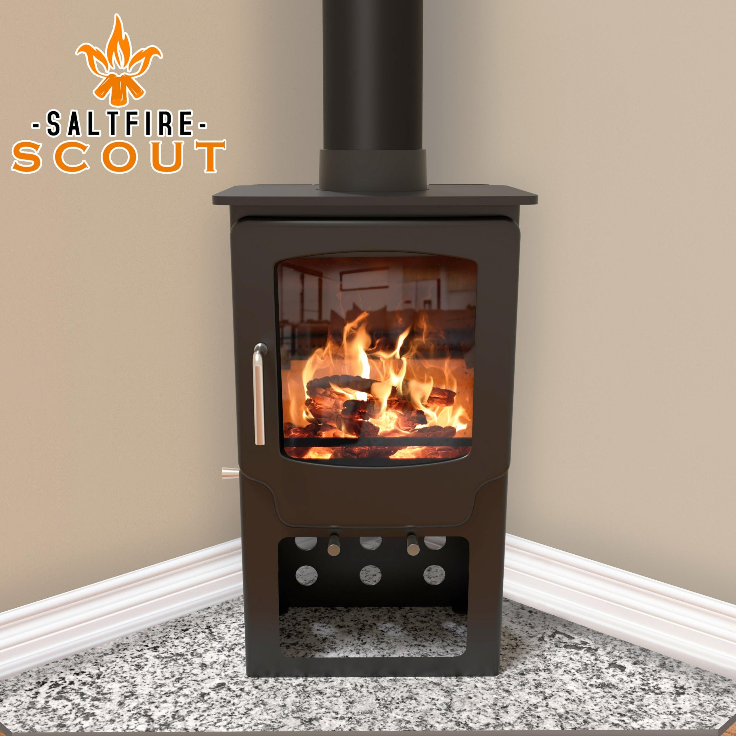 Saltfire Scout Tall Multi-fuel / Wood Burning Stove