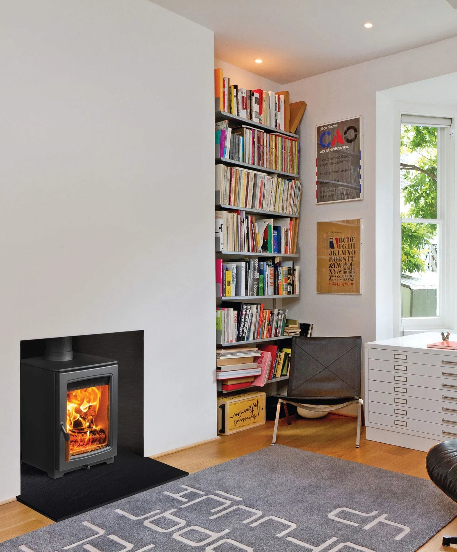 Parkray Aspect 4 Standard DEFRA Approved Wood Burning Stove - Nuovo Luxury