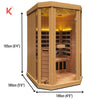 Load image into Gallery viewer, GH Vision T2 2-Person Low EMF Full Spectrum Infrared Sauna - Nuovo Luxury