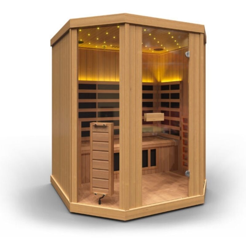 GH Vision T3 3-Person Low EMF Full Spectrum Infrared Sauna - Nuovo Luxury