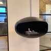 Cocoon Aeris Smokeless Bioethanol Fire Black with Steel Mounting Pole